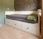 Ikea Hemnes met matras, topmatras en extra lattenbodem,, Ophalen, Gebruikt, Eenpersoons, Wit