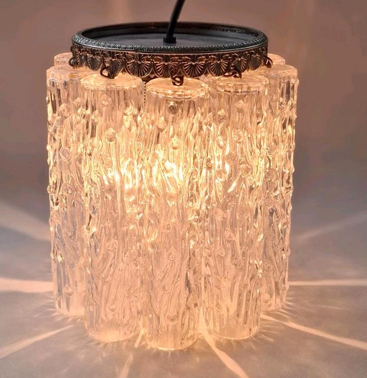 Hanglamp Toni Zuccheri voor Venini, Huis en Inrichting, Lampen | Hanglampen, Zo goed als nieuw, Minder dan 50 cm, Glas, Ophalen of Verzenden