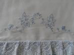 vintage ledikant wieg lakentje + sloopje - kant - borduursel, Ophalen of Verzenden, Overige typen