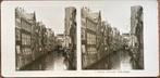 NPG stereofoto OUDE GRACHT Dortrecht, Ophalen of Verzenden, Voor 1940, Gebruikt