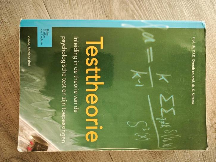 Testtheorie - Inleiding psychologische test, Boeken, Studieboeken en Cursussen, Gelezen, HBO, Alpha, Ophalen of Verzenden