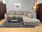 GRATIS LEVERING Stevige Beige Ribstof Hoekbank, Ophalen of Verzenden, Zo goed als nieuw, Noordkade 68A, Vierpersoons of meer