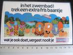sticker stimorol chewing gum kauwgom logo zwembad zwemmen, Verzenden, Zo goed als nieuw, Merk