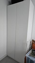 Ikea Pax kast hoogglans wit 100x58x236cm, Ophalen, Kunststof, 100 tot 150 cm, 200 cm of meer