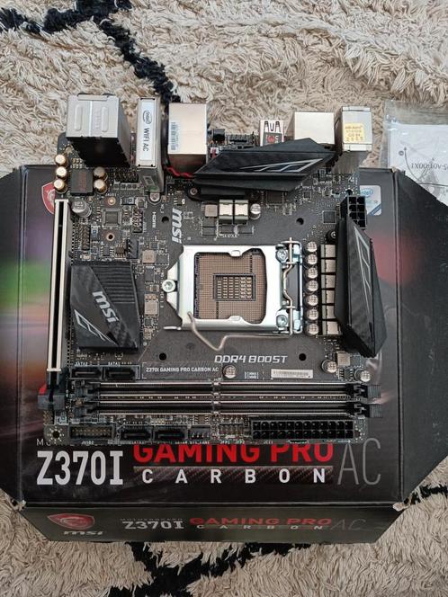 Moederbord MSI Z370I Gaming Pro Carbon AC incl doos, Computers en Software, Moederborden, Zo goed als nieuw, Intel, DDR4, Ophalen of Verzenden