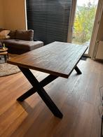 Eettafel steigerhout, Ophalen, Gebruikt, 50 tot 100 cm, Vijf personen of meer