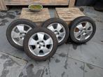 C1 Aygo 107 lichtmetalen velgen met winterbanden, Auto-onderdelen, Banden en Velgen, Ophalen, 14 inch, Gebruikt, 155 mm