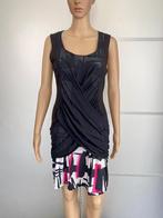 G373 Set: jurk + vestje Eroke maat M=38/40 roze/wit/zwart, Kleding | Dames, Jurken, Maat 38/40 (M), Ophalen of Verzenden, Zo goed als nieuw