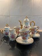 Mokka servies Versailles parelmoer en goud, Ophalen of Verzenden