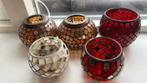 ZGAN MOZAIEK WAXINE HOUDERS GLAS, Huis en Inrichting, Woonaccessoires | Kandelaars en Kaarsen, Ophalen of Verzenden, Zo goed als nieuw