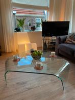 Glazen design salontafel Waterfall Fiam Italia, Ophalen, 100 tot 150 cm, 50 tot 100 cm, Zo goed als nieuw