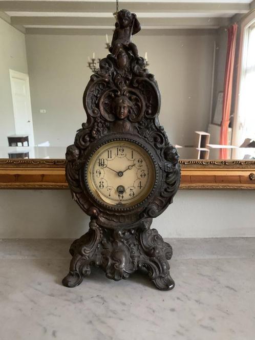 Schoorsteenklok Franse Pendule Schouwgarnituur, Antiek en Kunst, Antiek | Klokken, Ophalen of Verzenden