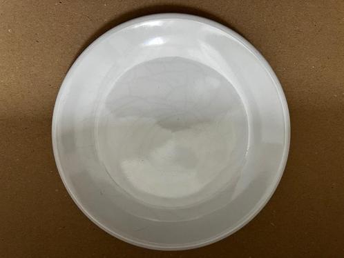 Hema witte gebaksbordjes en -vorkjes, Huis en Inrichting, Keuken | Servies, Gebruikt, Bord(en), Effen, Porselein, Ophalen