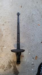 Oude ijzeren muur kandelaar, Ophalen of Verzenden, Metaal, Minder dan 25 cm