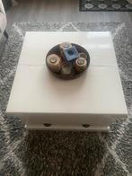 Salontafel/Kist met Opbergruimte - RAL9010, Huis en Inrichting, Tafels | Salontafels, Ophalen, Gebruikt, 50 tot 75 cm, Vierkant