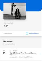 2 tickets voor Grand National Tour: Kendrick Lamar & Sza, Tickets en Kaartjes, Concerten | R&B en Hiphop, Twee personen