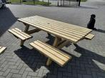 Talen 8 persoons Picknicktafel met open instap!!, Ophalen, Nieuw, Rechthoekig, Hout