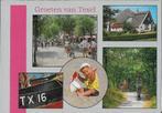 Kr2291 gelopen ansichtkaart groeten van texel, Ophalen of Verzenden, Gelopen, Waddeneilanden
