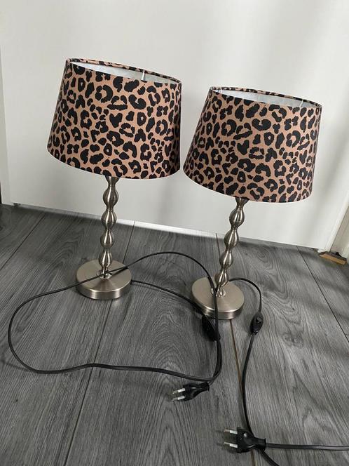 2 (nacht) lampjes, Huis en Inrichting, Lampen | Tafellampen, Zo goed als nieuw, Minder dan 50 cm, Ophalen