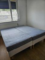 Boxspring 180/200, Ophalen, Wit, Tweepersoons, Zo goed als nieuw