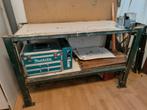Metalen stevige werkbank, Ophalen, Gebruikt, 120 tot 170 cm, Bankschroef