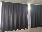 Zwarte gordijnen, Huis en Inrichting, Ophalen of Verzenden, Zo goed als nieuw, Zwart, 200 cm of meer