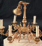 Gouden Kroonluchter 6-armig, 60cm, Antiek en Kunst, Ophalen