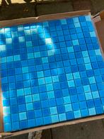 Ruim 3,5m2 aan blauw glas mozaïek Pompeji badkamer wc keuken, Ophalen, Nieuw, Minder dan 20 cm, 20 tot 40 cm