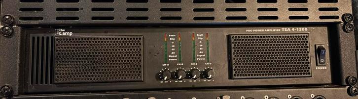 T-amp TSA 4-1300 Eindversterker, Muziek en Instrumenten, Versterkers | Keyboard, Monitor en PA, Gebruikt, P.A., 1000 watt of meer