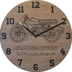 Themaklok met een Batavus Wipett G50 brommer, Ophalen of Verzenden, Nieuw, Wandklok