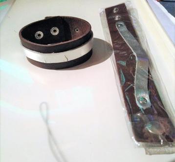 Buffalo - Leren Armband met druk-knoopjes (Size:18/21cm) beschikbaar voor biedingen
