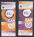 2 KAN - kaartjes, Verzamelen, Spoorwegen en Tramwegen, Ophalen of Verzenden, Bus of Metro, Overige typen
