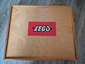 LEGO vintage houten opbergdoos  beschikbaar voor biedingen