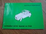Zgan instructieboekje Citroën 2CV6 Special en Club, Auto diversen, Handleidingen en Instructieboekjes, Ophalen of Verzenden