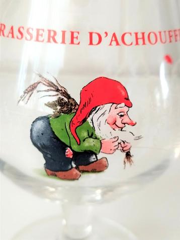 3 glazen D'ACHOUFFE 33 - 25 en 12 cl +Fles Chouffe 40 Jaar beschikbaar voor biedingen