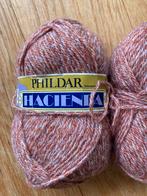 Phildar Hacienda Acryl Mohair Wol 4 bollen kleur bruin/wit, Nieuw, Ophalen of Verzenden, Breien
