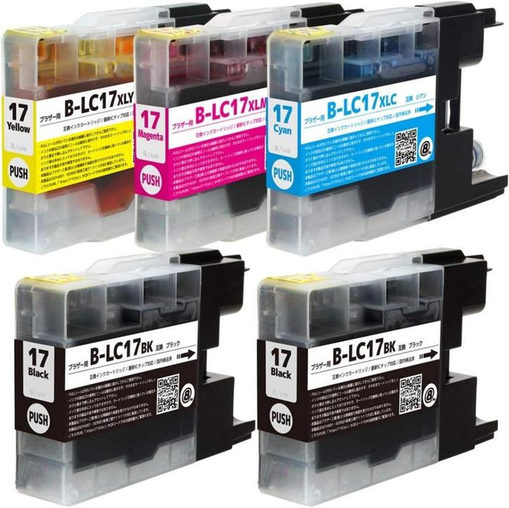 B-LC17 inkt cartridgepack 5 pack 4 kleuren - NIEUW, Computers en Software, Printerbenodigdheden, Nieuw, Cartridge, Ophalen of Verzenden