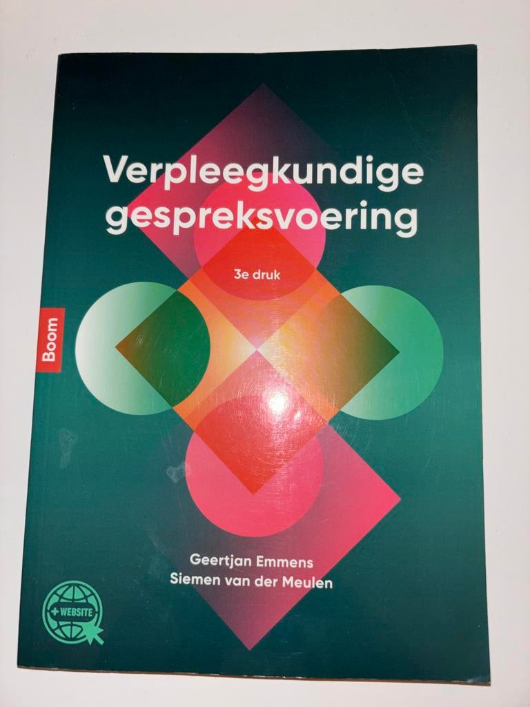 Verpleegkundige gespreksvoering - Geertjan Emmens, Boeken, Studieboeken en Cursussen, Ophalen of Verzenden, Zo goed als nieuw