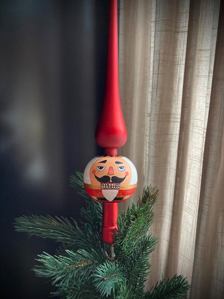 Unieke Handbeschilderde Piek Notenkraker ByJ&S🎄, Diversen, Kerst, Nieuw, Ophalen of Verzenden