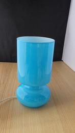 vintage Ikea Lykta tafellamp in de kleur blauw, Ophalen of Verzenden, Gebruikt, Glas, Minder dan 50 cm