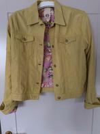 Geel leren jasje - ZGAN - Maat 40, Maat 38/40 (M), Geel, Ophalen of Verzenden, Zo goed als nieuw