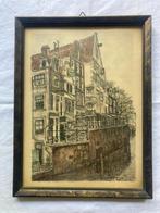 Herenhuizen aan de gracht in Amsterdam - Louis Landré, Ophalen of Verzenden