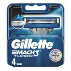 Gillette Mach3 Turbo Scheermesjes 4 stuks, Ophalen, Nieuw, Gehele gezicht