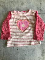 Hema longsleeve shirt kaat 74 roze wit lange mouw, Meisje, Ophalen of Verzenden, Zo goed als nieuw, Hema