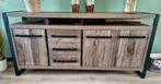 Dressoir Lamilux (HPL) Mokka met zwarte poten, Ophalen, Overige materialen, Japandi, strak, warm, modern, 150 tot 200 cm