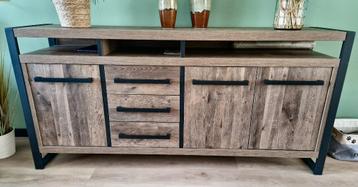 Dressoir Lamilux (HPL) Mokka met zwarte poten beschikbaar voor biedingen