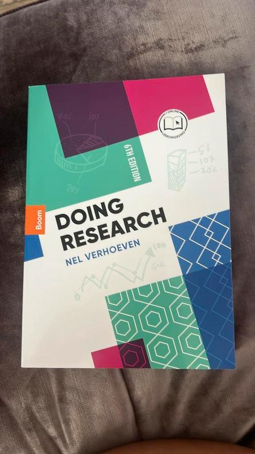 Nel Verhoeven - Doing research, Boeken, Wetenschap, Zo goed als nieuw, Sociale wetenschap, Ophalen of Verzenden