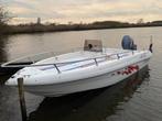 Consoleboot met kieptrailer en Yamaha 50pk motor., Watersport en Boten, Vis- en Consoleboten, Ophalen, Gebruikt, 30 tot 50 pk