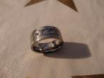 Stalen ring dik met steentjes, Sieraden, Tassen en Uiterlijk, Ringen, Ophalen