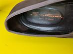 Nieuw Santoni Suede Instap schoenen met bruine kleur 9 / 5, Nieuw, Bruin, Loafers, Santoni